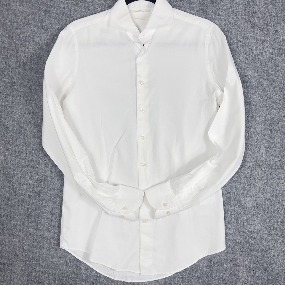 SuitSupply Egyptian Cotton‎ White Dress Shirt Mens Button Up Luxury Formal EUC